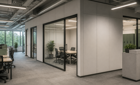 Flexible Office Fit-Out – ALC Internal Walls